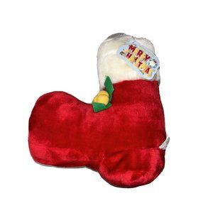 Rare Christmas Stocking Boot Shaped Plush Kellytoy Kuddle Me Toys Vintage 2003